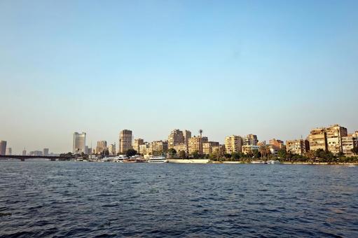 Photo, nile river cruise, nile river, view from the cruise ship, 