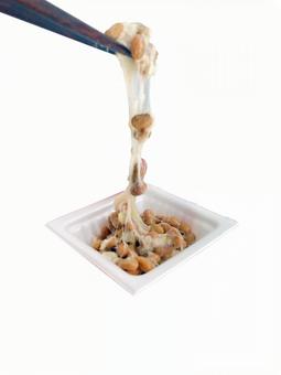 納豆 納豆,箸,大豆の写真素材