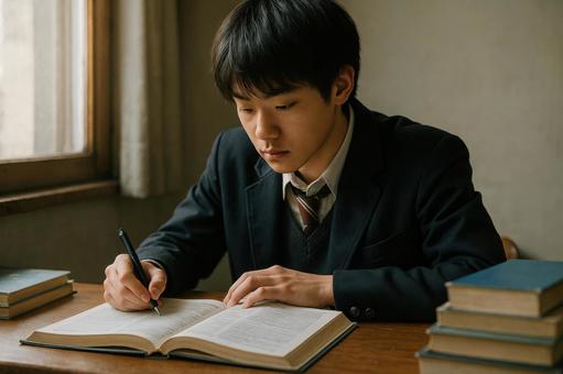 冬休みの受験勉強 冬休みの受験勉強の写真