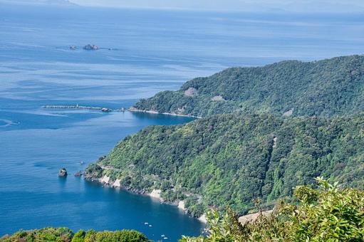 三方五湖テラスからの風景 三方五湖テラスからの風景の写真