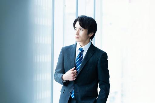 若いビジネスマンのポートレート ビジネスマン,男性,若いの写真素材