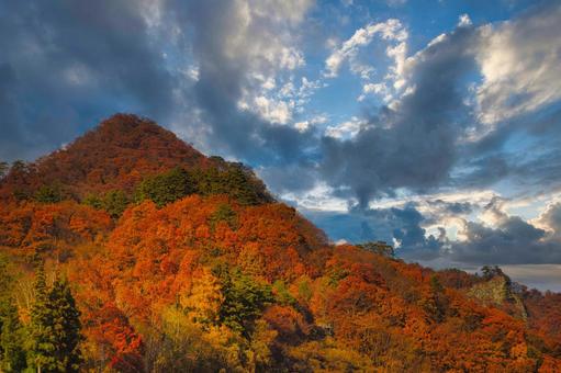 八ッ場（紅葉）群馬 紅葉,秋景色,秋の写真素材