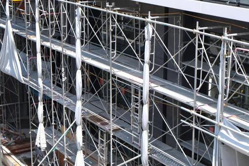 建設現場の足場　建設業・現場作業2 タグ,建設現場,現場作業の写真素材