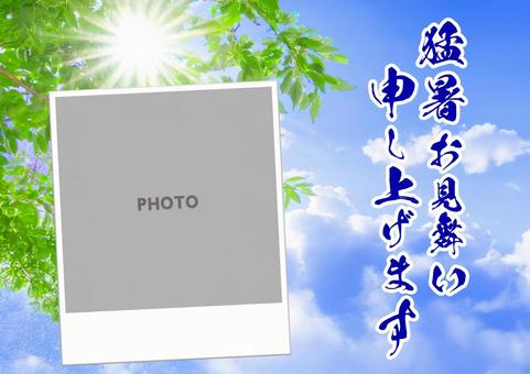 残暑、猛暑お見舞いポストカード 残暑、猛暑お見舞いポストカードの写真
