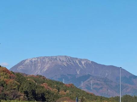 滋賀県-伊吹PAから望む伊吹山 伊吹山,山,日本百名山の写真素材