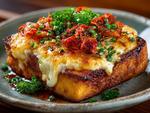 食欲そそる、熱々キムチチーズ トースト,チーズ,キムチの写真素材