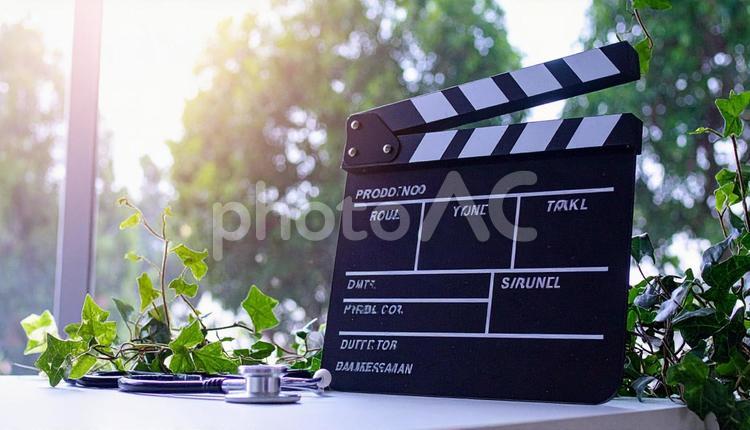 医療ドラマのイメージ カチンコ,撮影,医療の写真素材