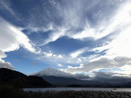 富士山と空 富士山と空 富士山,山,空の写真素材