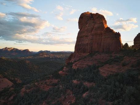 Arizona earth and flowing clouds, JPG