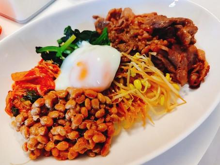 ビビンバ ビビンバ,韓国料理,牛肉の写真素材