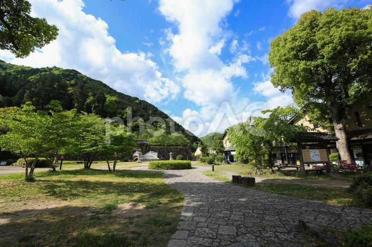 兵庫県勝岡市　出石城入口周辺の風景 出石城周辺,出石城,城の写真素材