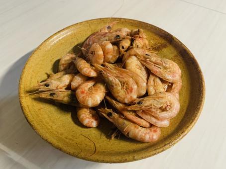 芝海老 素揚げ 漁港,活海老,素揚げの写真素材