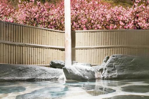 A superb open-air bath that you can enter while watching the scenery of spring, JPG A superb open-air bath that you can enter while watching the scenery of spring, hot spring, outdoor bath, bath, JPG