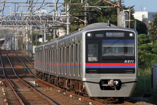 京成電鉄、N800型、N811編成 京成電鉄、N800型、N811編成 京成電鉄,京成,松戸線の写真素材