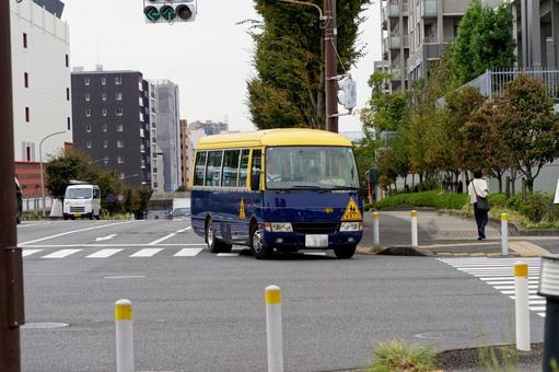 幼稚園バス 幼稚園バス,送迎バス,バスの写真素材