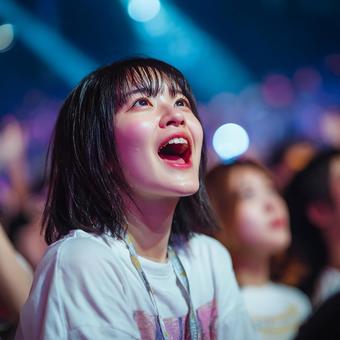 ライブの熱気に包まれて ライブの熱気に包まれての写真