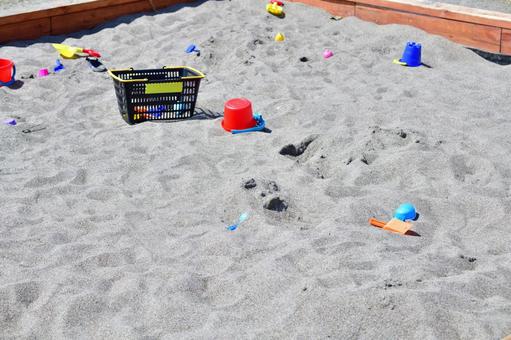 Sandbox, draußen, park, spielgeräte, JPG