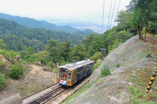 比叡山の坂本ケーブルの写真