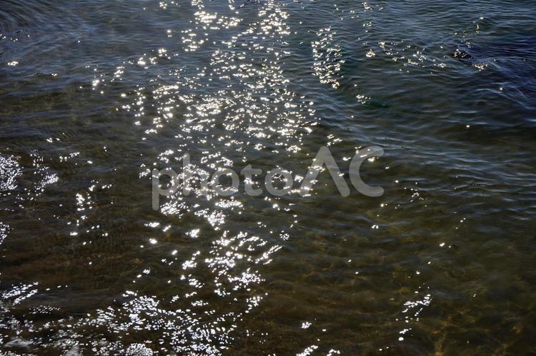 港の砂浜５　道川漁港　海面 漁港,港,海の写真素材