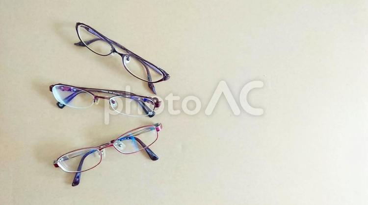 3眼鏡２ メガネ,めがね,眼鏡の写真素材