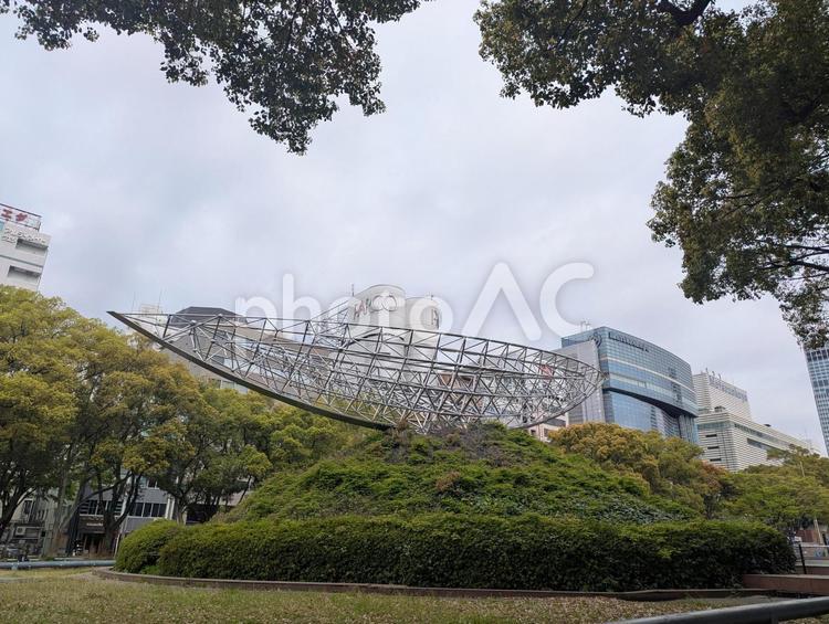 久屋大通　舟形のオブジェ 舟形のオブジェ,久屋大通,オブジェの写真素材