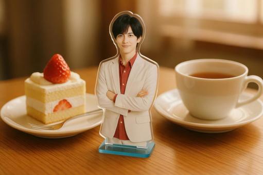 推しのアクスタと過ごすティータイム 推しのアクスタと過ごすティータイムの写真