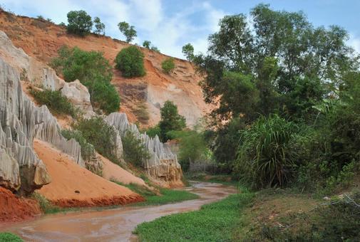 フェアリーストリーム フェアリーストリーム フェアリーストリーム,ベトナム,風景の写真素材