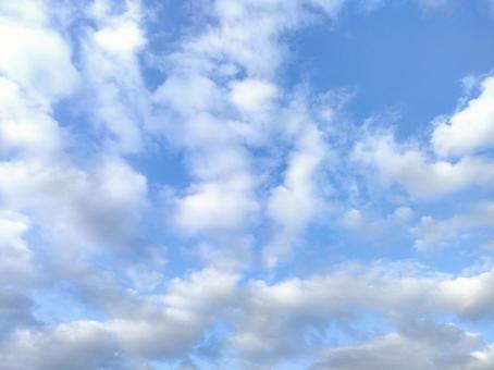 青空と雲 青空と雲の写真