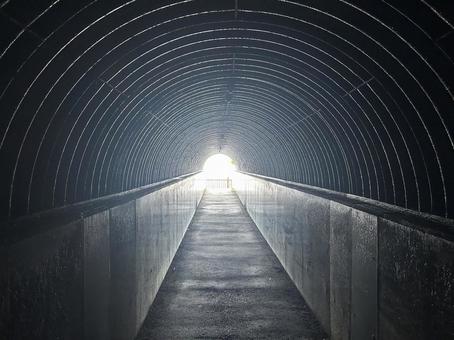 Photo, tunnel, island on the coast, contrast, 