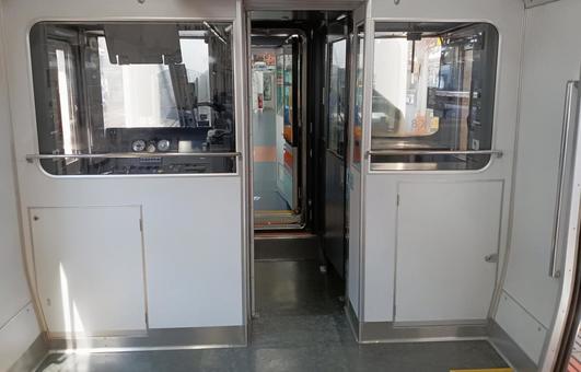 ３１３系車内　連結部 鉄道,jr,jr東海の写真素材