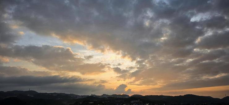 朝焼け 朝焼け,朝,早朝の写真素材