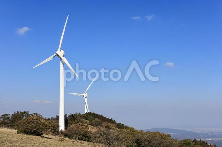 青山高原ウインドファーム 青山高原ウインドファーム,風力発電,自然エネルギーの写真素材