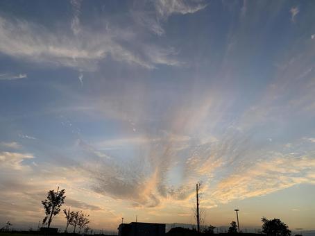 栃木県総合運動公園の夕焼け 栃木県総合運動公園の夕焼けの写真