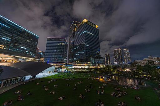 都市夜景 都市夜景 都市夜景,夜景,大阪の写真素材
