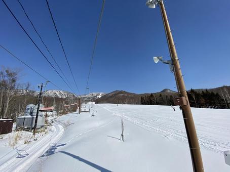 スキー場のリフトから スキー場のリフトからの写真