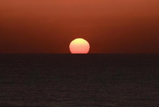 夕陽 夕陽の写真