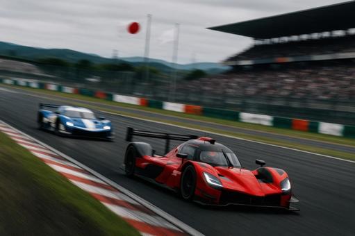 サーキット疾走車の写真