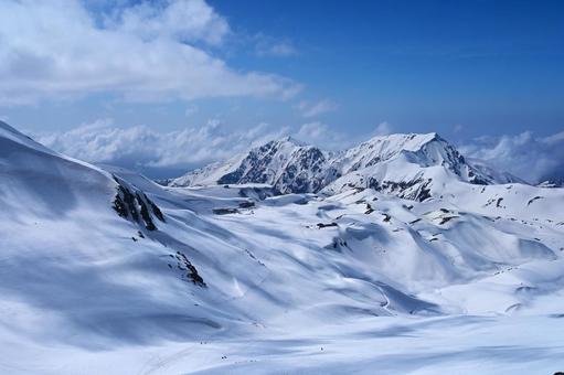 冬の立山 冬,雪山,立山の写真素材