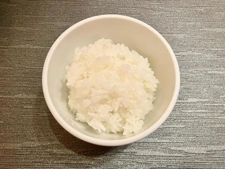白い器/白米/真上から(その③ 白い器/白米/真上から(その③ 白ごはん,白米,ご飯の写真素材