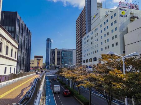 【山口県】下関市・下関駅エキマチ広場 下関駅,下関,下関市の写真素材
