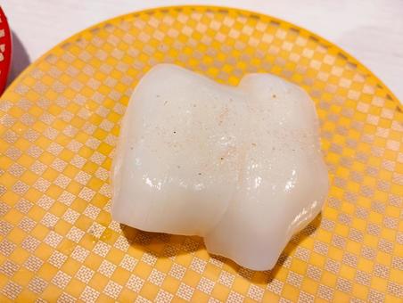 いかは塩しかない いかは塩しかない 寿司,いか,真いかの写真素材
