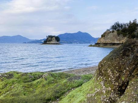 大角豆島／愛媛 絶景スポット,日本の絶景1120,愛媛の写真素材