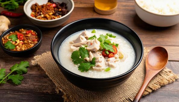 鶏がゆ 鶏がゆの写真