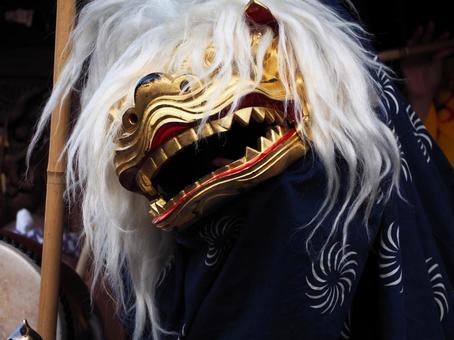 獅子舞 獅子舞,お祭り,伝統行事の写真素材