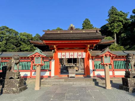 高良大社 高良大社 木,山,高良大社の写真素材
