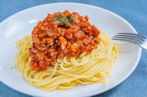 ミートソースパスタ ミートソースパスタ ミートソースパスタ,スパゲッティ,パスタの写真素材