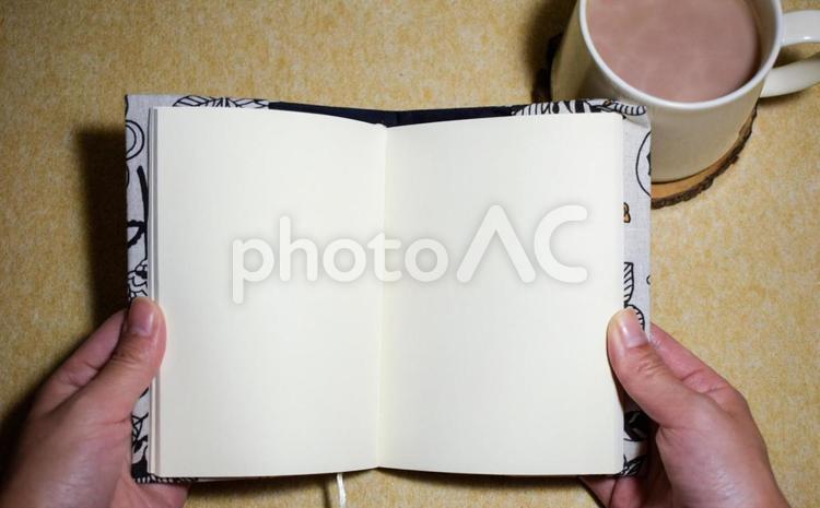 本とマグカップ① 読書,本,ブックの写真素材