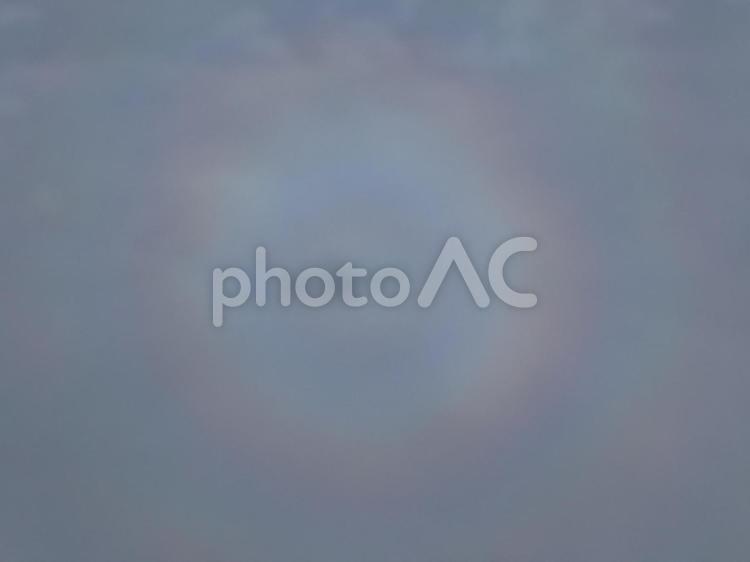 飛行機からのブロッケン現象 ブロッケン現象,飛行機の影の写真素材