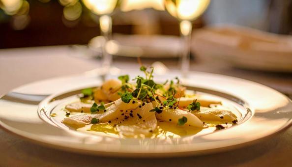 イサキのカルパッチョの写真