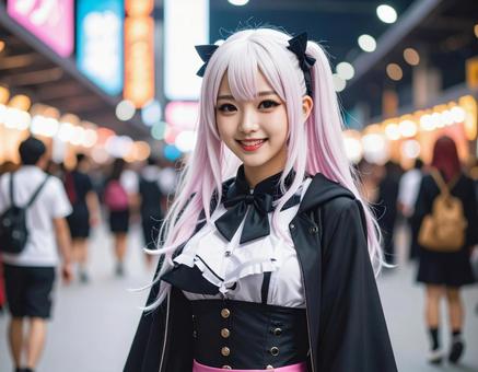 コスプレイヤー女子・イベント会場にて コスプレイヤー女子・イベント会場にての写真